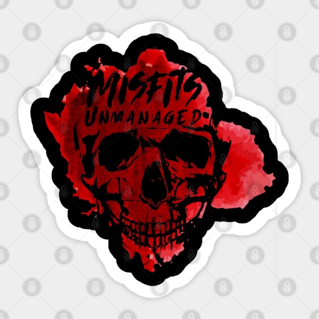 Misfits Logo Sticker by MisfitsUnmanaged